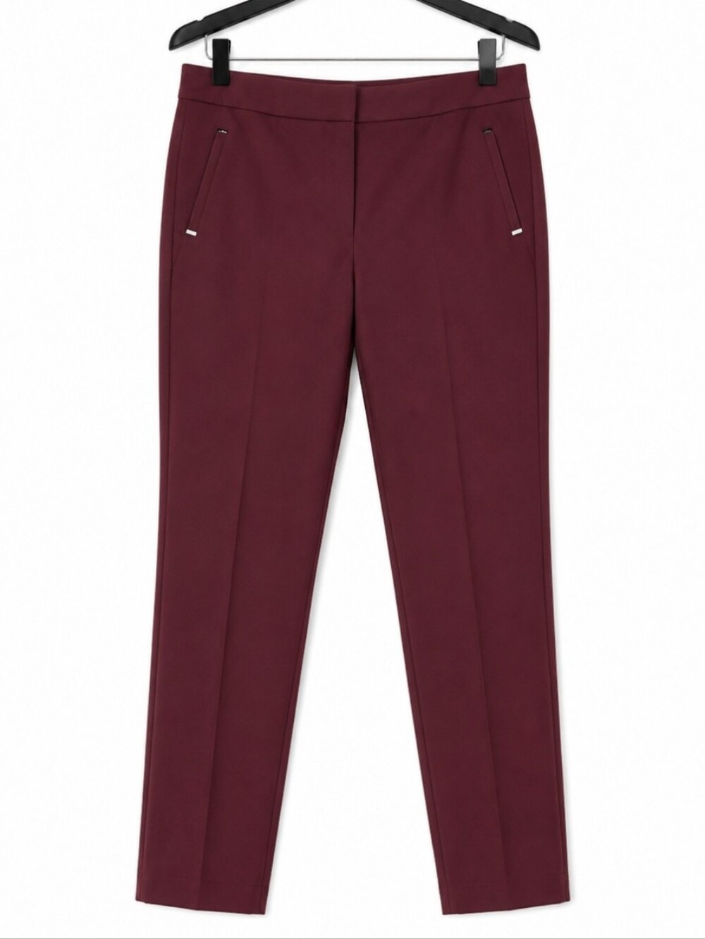Soho Burgundy Spandex Blend Stretch Ankle Pants Sz Med